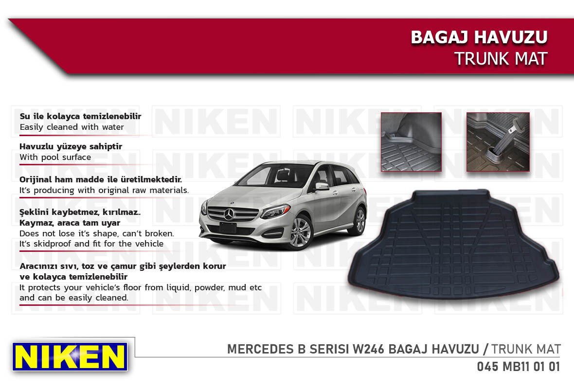 MERCEDES B SERISI W246 BAGAJ HAVUZU
