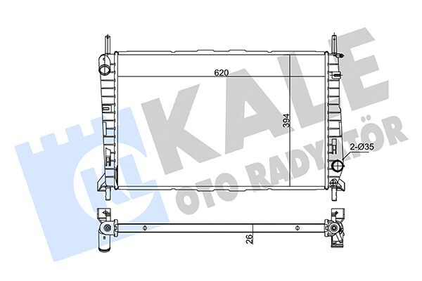 FORD MONDEO 93-00 SU RADYATÖRÜ 93BB 8005 AD BSG