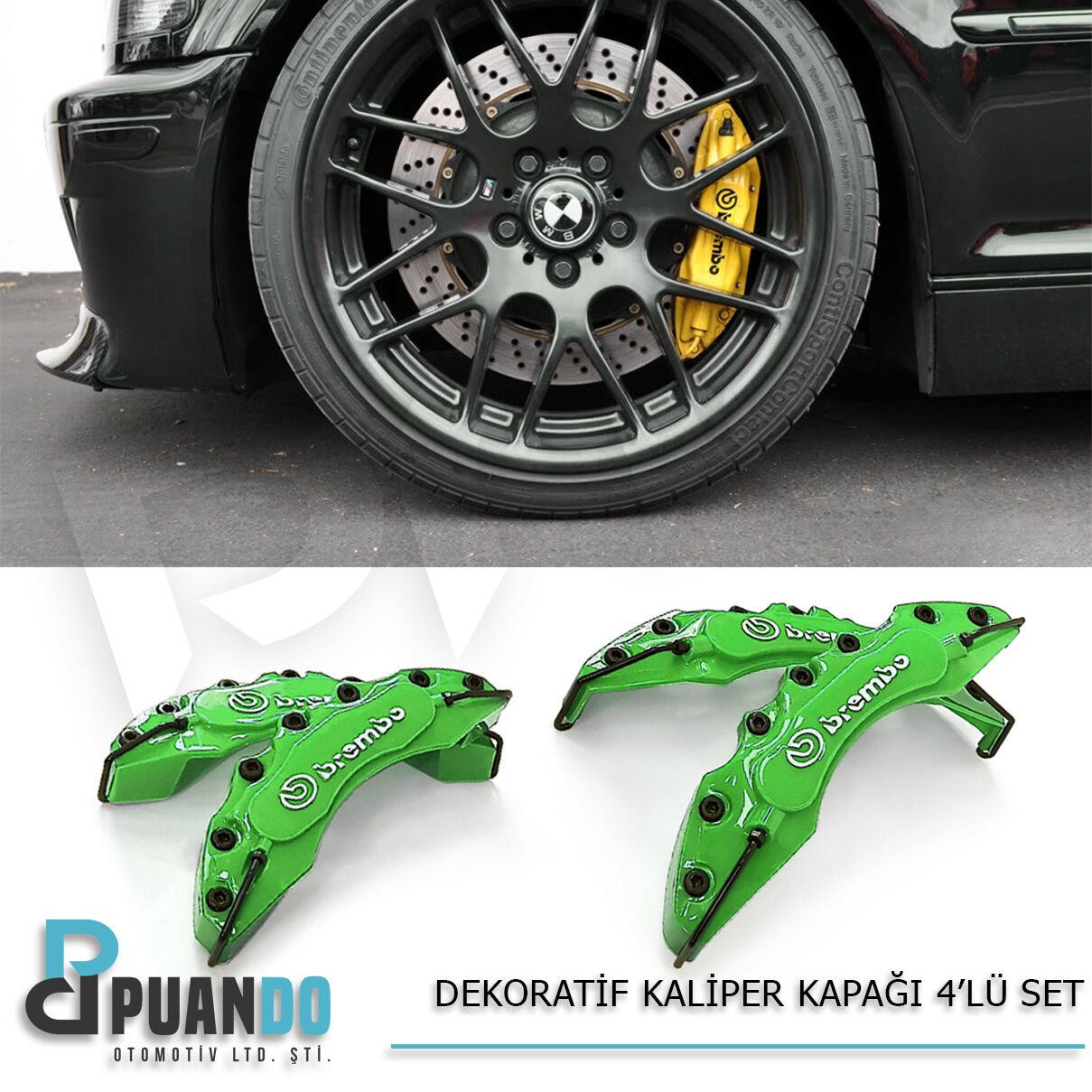 YESIL KALIPER KAPAGI 4LU SET BREMBO