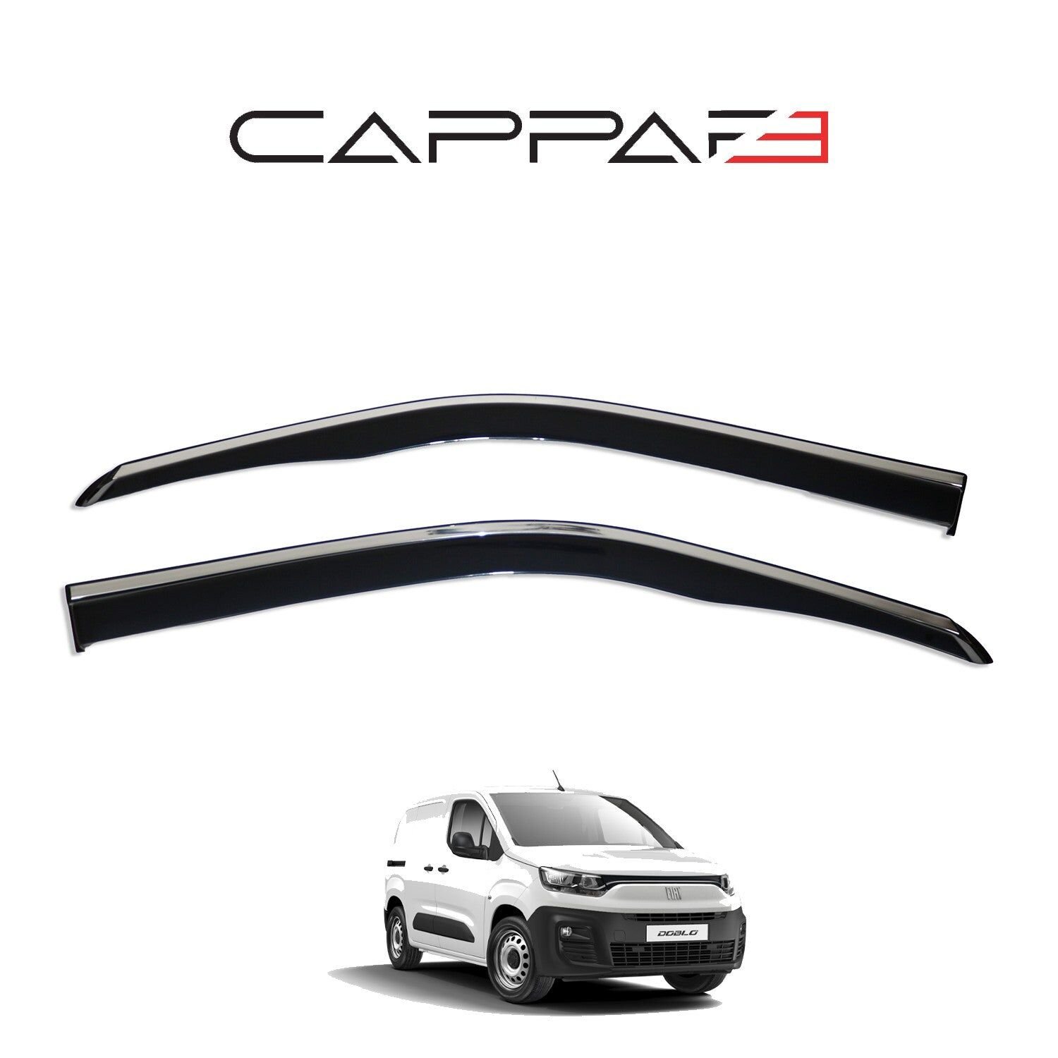 Fiat Doblo 2023- Yılı ve Sonrası Uyumlu Cam Rüzgarlığı 2 Parça