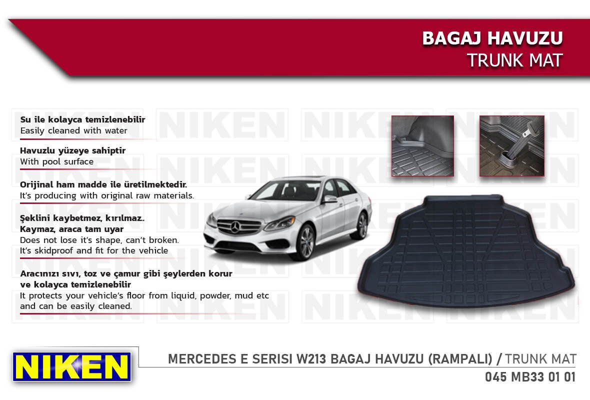 MERCEDES E SERISI W213 BAGAJ HAVUZU (RAMPALI)