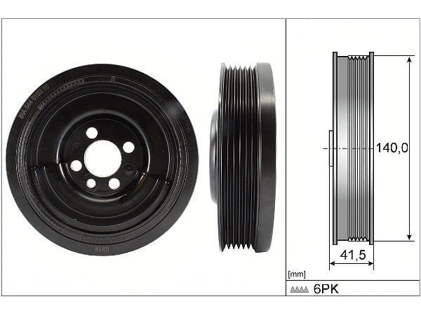 VOLKSWAGEN POLO-CORDOBA-IBIZA-FABIA 99-10 KRANK KASNAGI 045105243D INA