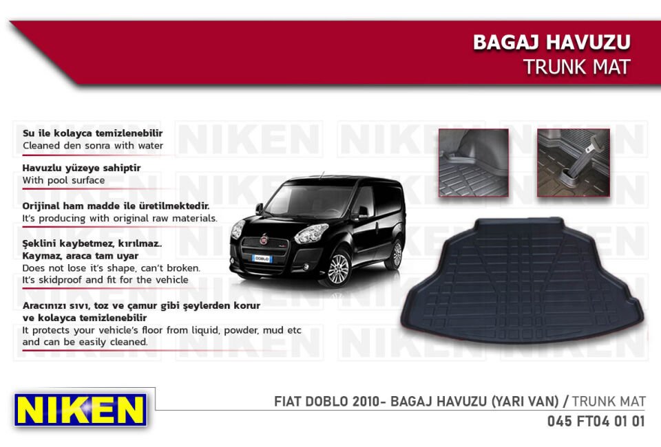 FIAT DOBLO 2010- BAGAJ HAVUZU (YARI VAN)