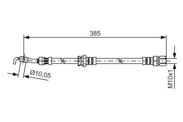 OPEL LACETTI 04- FREN HORTUMU ARKA SOL 96404803 BOSCH