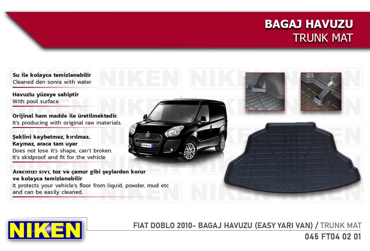 FIAT DOBLO 2010- BAGAJ HAVUZU (EASY YARI VAN)