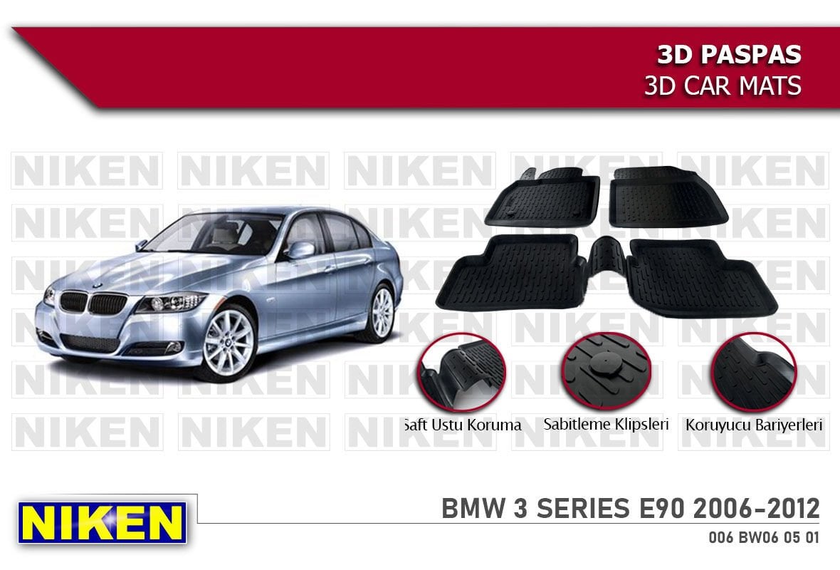 BMW 3 SERIES E90 2006-2012- 3D PASPAS
