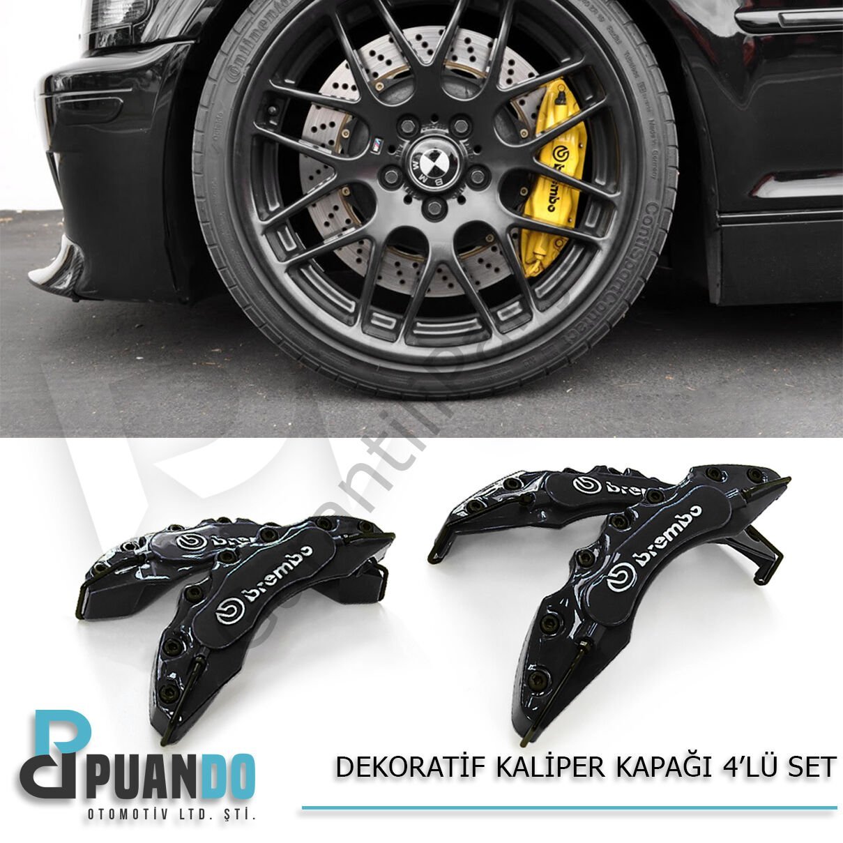 SIYAH KALIPER KAPAGI 4LU SET BREMBO
