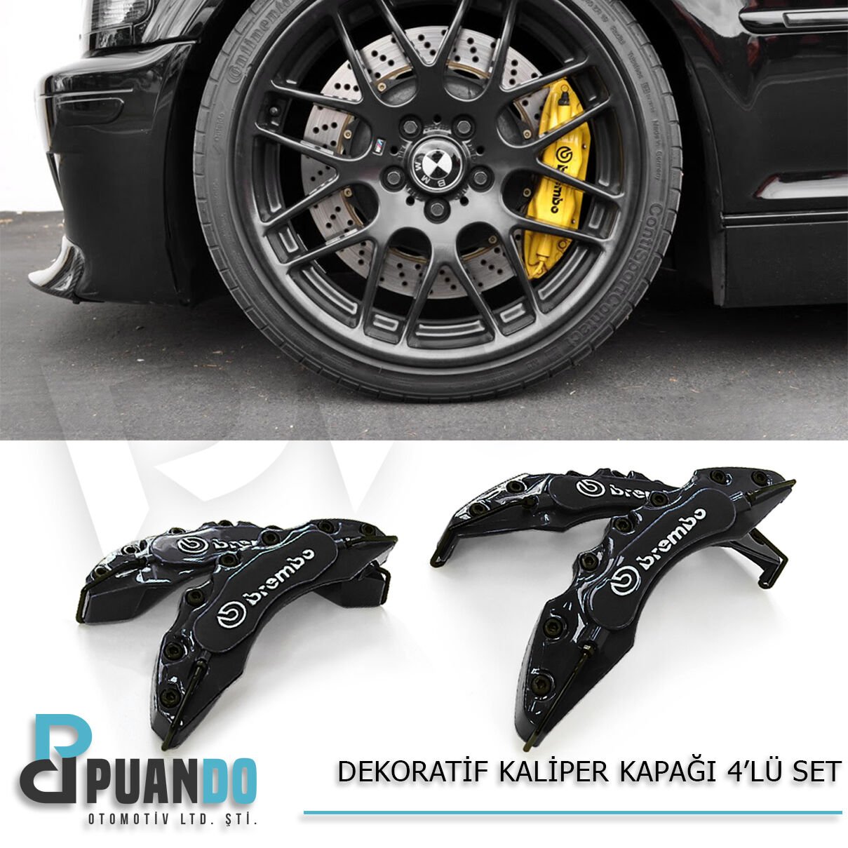 SIYAH KALIPER KAPAGI 4LU SET BREMBO