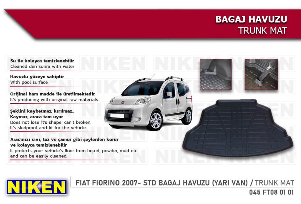 FIAT FIORINO 2007- STD BAGAJ HAVUZU (YARI VAN)