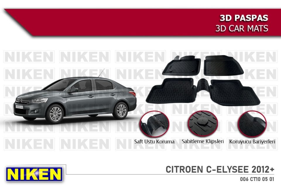 CITROEN C-ELYSEE 2012- 3D PASPAS