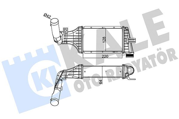 OPEL ASTRA G  ZAFIRA A 98-04 TURBO RADYATÖRÜ 1302244 KALE