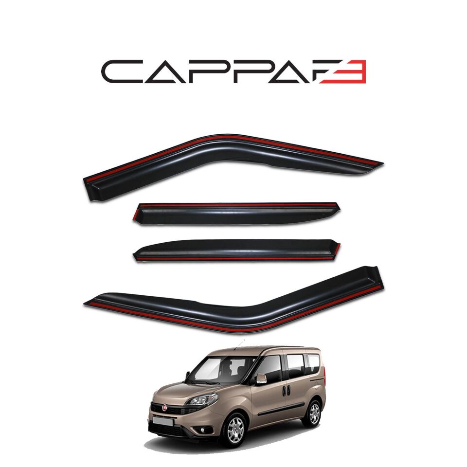 Fiat Doblo 2015-2022 Yıl Aralığı Uyumlu Cam Rüzgarlığı 4 Parça
