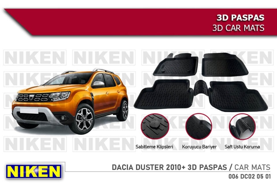 DACIA DUSTER 2010- 3D PASPAS