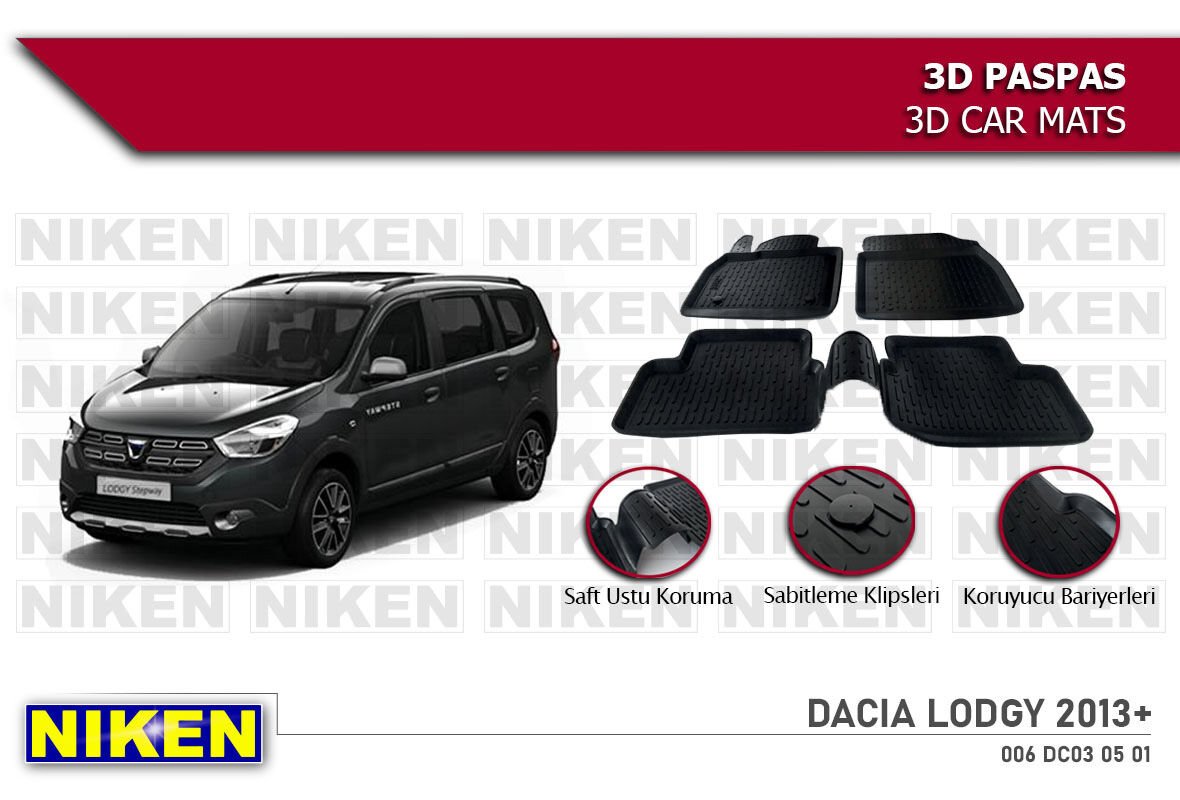 DACIA LODGY 2013- 3D PASPAS