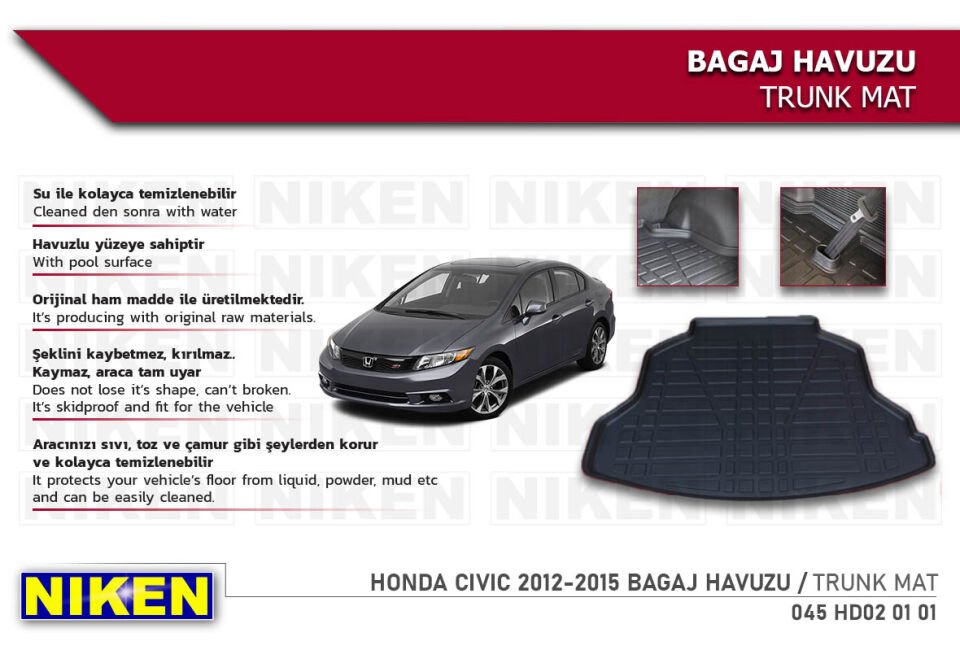 HONDA CIVIC 2012-2015 BAGAJ HAVUZU