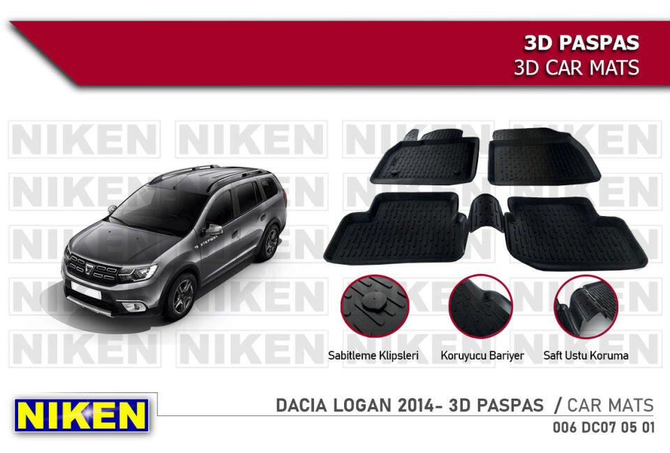 DACIA LOGAN 2014- 3D PASPAS