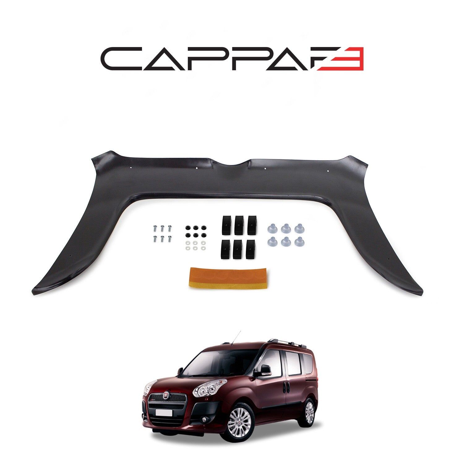 Fiat Doblo 2010-2015 Yıl Aralığı Uyumlu Kaput Rüzgarlığı 3mm