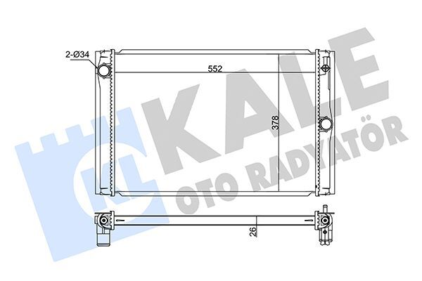 TOYOTA COROLLA (E15, E18) : AURIS (E15, E18) 1.4 D4D 07-18 07-18 SU RADYATÖRÜ 16400-0N060 KALE