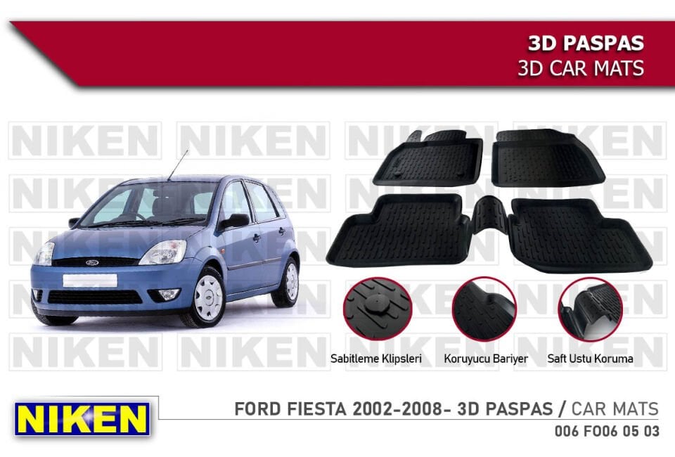 FORD FIESTA 2002-2008- 3D PASPAS