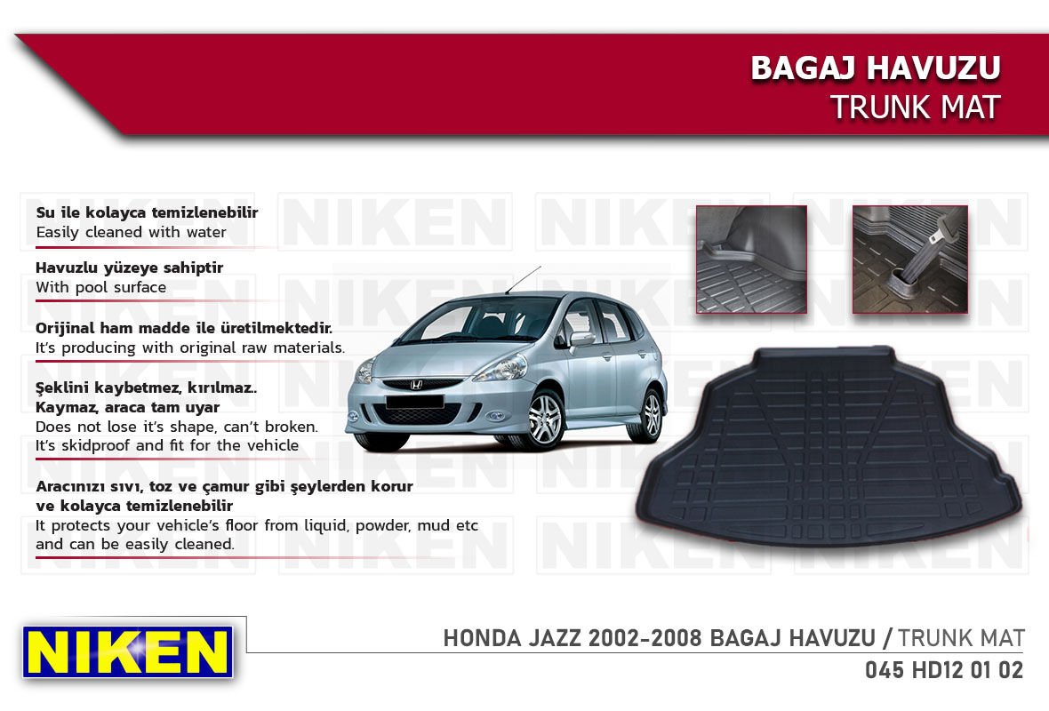 HONDA JAZZ 2002-2008 BAGAJ HAVUZU