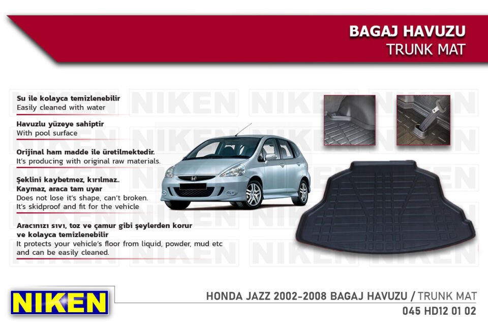 HONDA JAZZ 2002-2008 BAGAJ HAVUZU