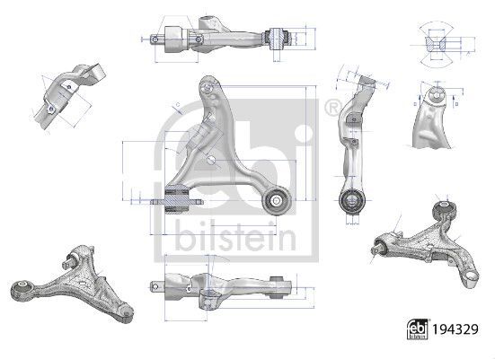 VOLVO S60 I,V70 II,V70 II AWD 00-10 SALINCAK ÖN SOL 30635229 FEBI