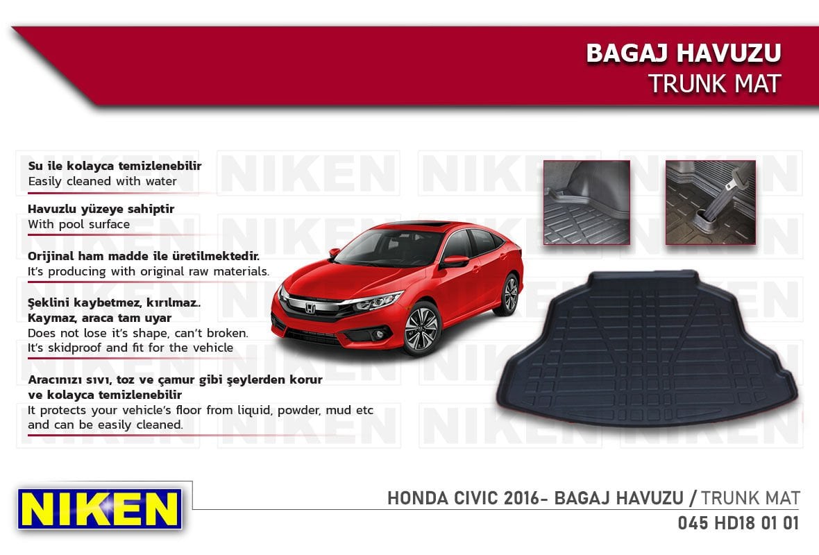 HONDA CIVIC 2016- BAGAJ HAVUZU