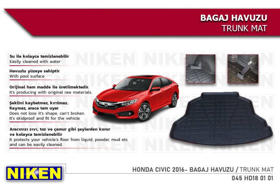 HONDA CIVIC 2016- BAGAJ HAVUZU
