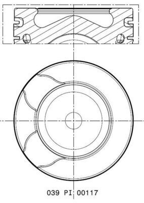 FORD MONDEO/KUGA/S-MAX/407/508/308 09- PISTON+SEGMAN 9M5Q 6K108 BA FEDERAL
