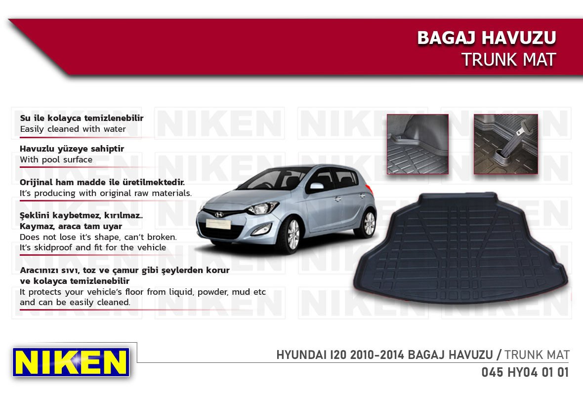 HYUNDAI I20 2010-2014 BAGAJ HAVUZU