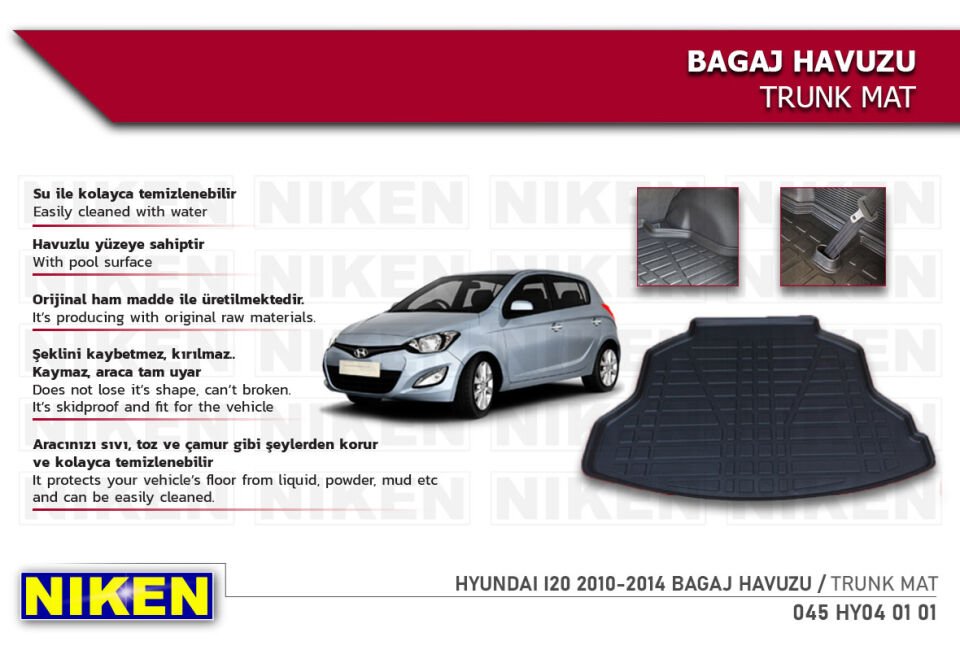 HYUNDAI I20 2010-2014 BAGAJ HAVUZU