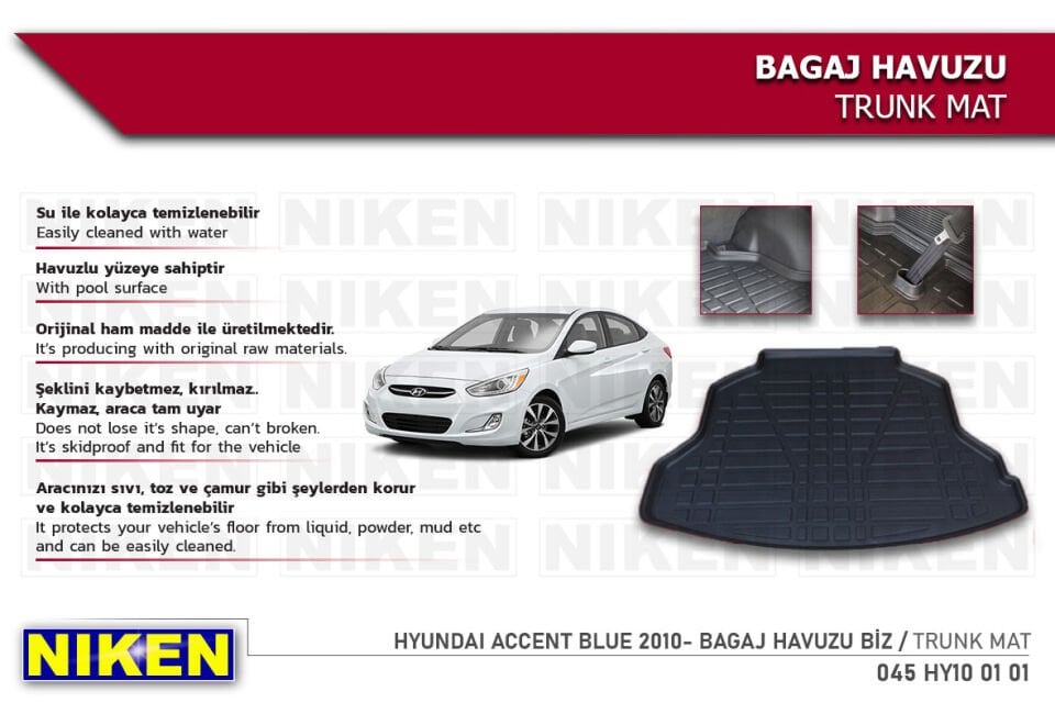 HYUNDAI ACCENT BLUE SEDAN 2011- BAGAJ HAVUZU