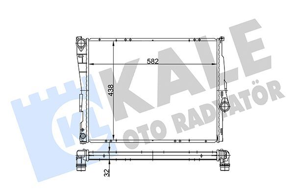 BMW E46--Z4 E85-Z4 E86 99-05 SU RADYATÖRÜ 17119071519 KALE