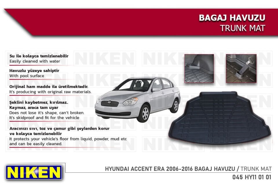 HYUNDAI ACCENT ERA 2006-2016 BAGAJ HAVUZU