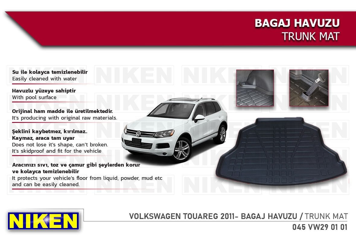 VW TIGUAN 2016-2023 STEPNESİZ BAGAJ HAVUZU