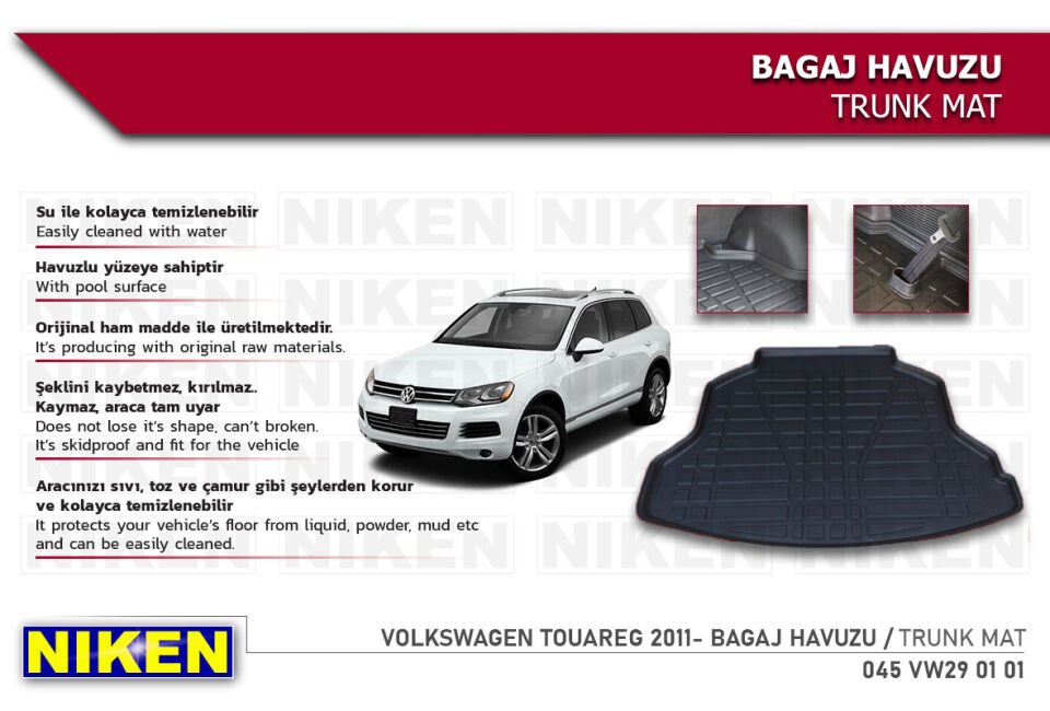 VW TIGUAN 2016-2023 STEPNESİZ BAGAJ HAVUZU