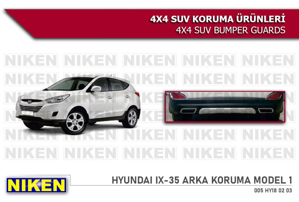 HYUNDAI IX-35 ARKA KORUMA DIFUZOR ÇIFT EKSOZLU