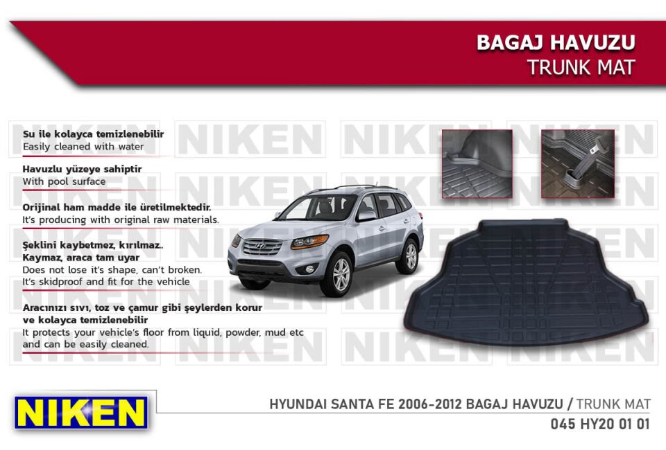 HYUNDAI SANTA FE 2006-2012 BAGAJ HAVUZU