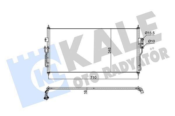 NISSAN ALMERA 00- KLIMA RADYATÖRÜ 2765095F0B KALE