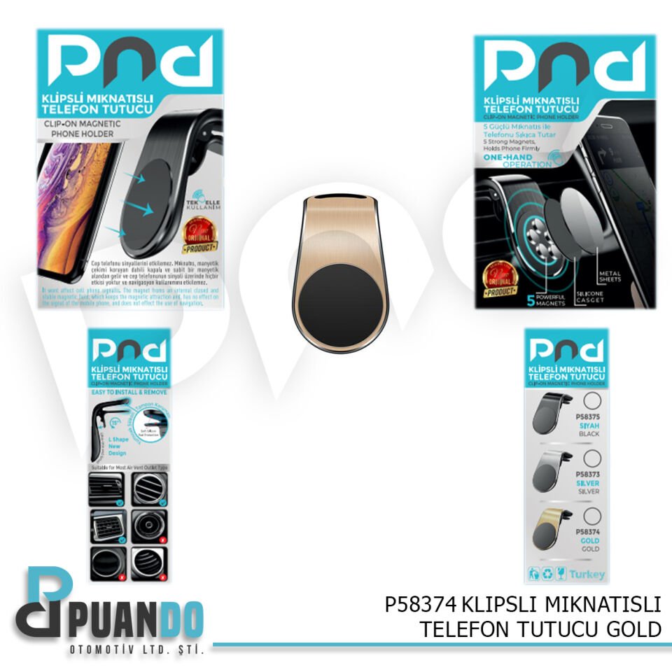 KLIPSLI MIKNATISLI TELEFON TUTUCU GOLD