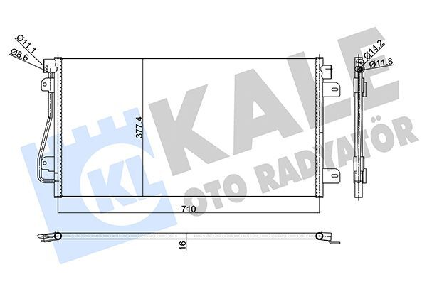 OPEL MOVANO A MASTER II 99-04 KLIMA RADYATÖRÜ 4403238 KALE