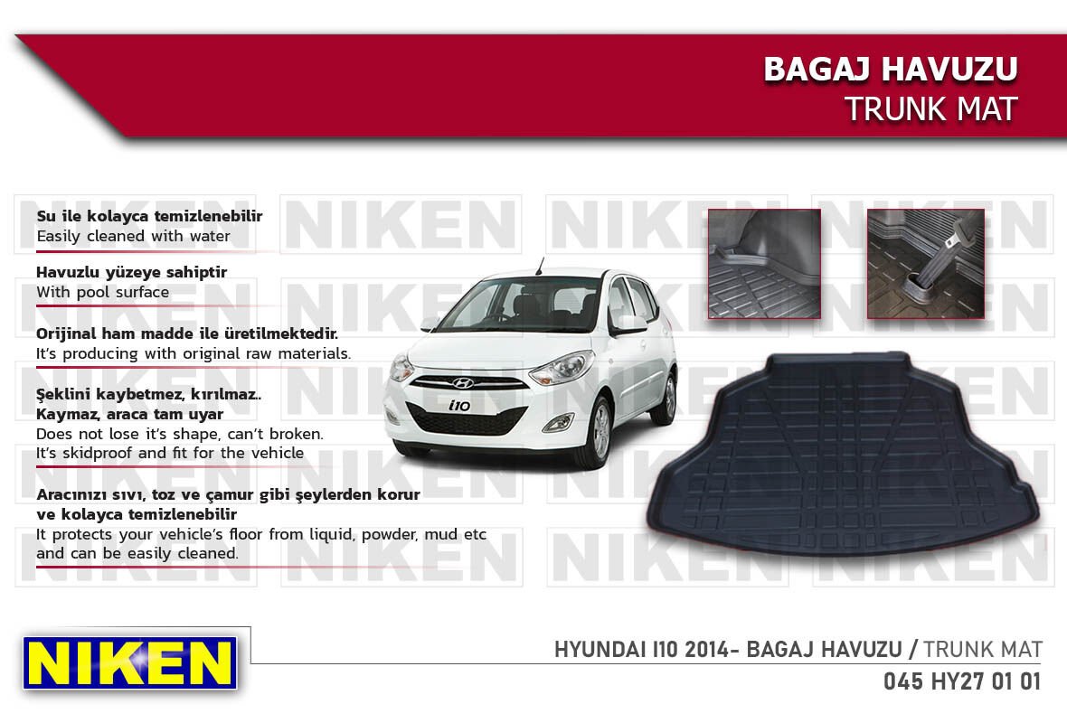 HYUNDAI I10 2014- BAGAJ HAVUZU