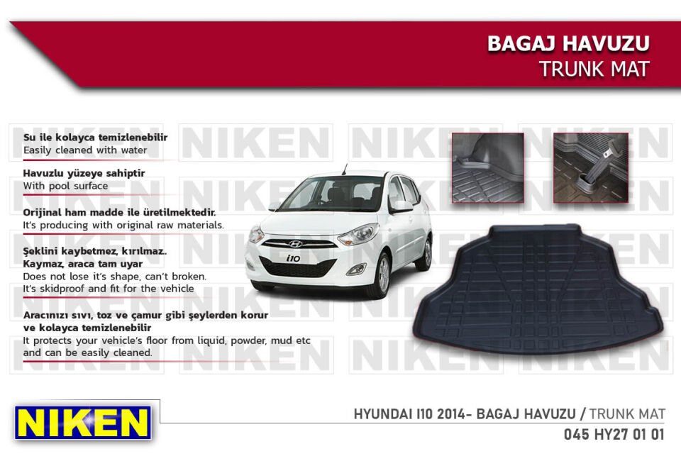 HYUNDAI I10 2014- BAGAJ HAVUZU