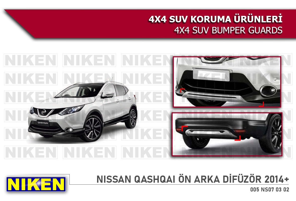 NISSAN QASHQAI 2014- ÖN ARKA DİFÜZÖR (XK-002)