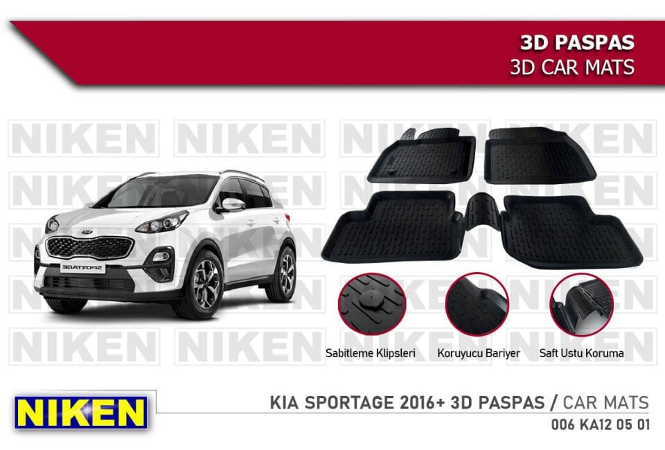 KIA RIO 2011- 2016- 3D PASPAS