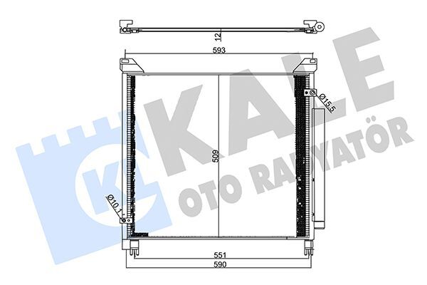 TOYOTA HILUX (GUN135, GUN125, GUN126) 15-20 KLIMA RADYATÖRÜ 88460-0K350 KALE