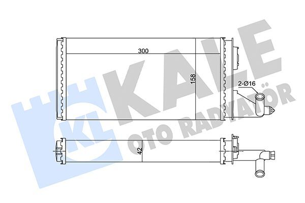 FIAT IVECO DAILY II 96-99 KALORIFER RADYATÖRÜ 93930678 KALE