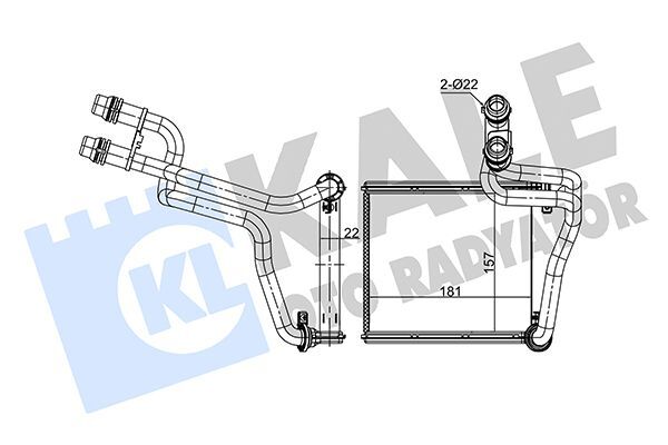 VOLKSWAGEN JETTA 10- KALORIFER RADYATÖRÜ 5C0819031 KALE