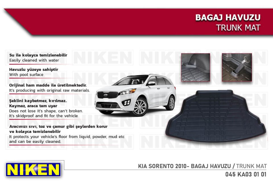 KIA SORENTO 2010- BAGAJ HAVUZU