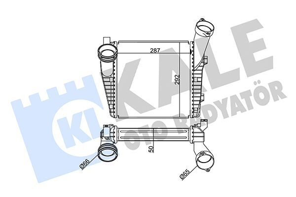 VOLKSWAGEN TOUAREG-Q7-CAYENNE 04- TURBO RADYATÖRÜ 7L0145804A KALE